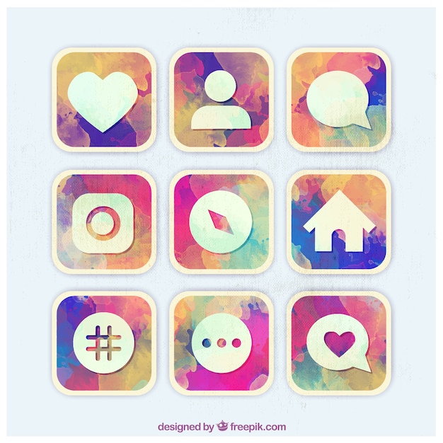 Download Vector Instagram Social Media Icons Vectorpicker