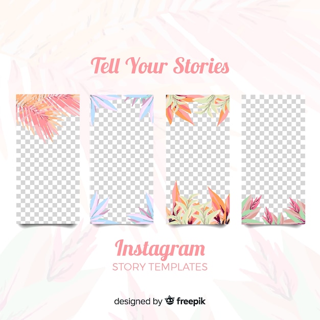 Free Vector Instagram Stories Template