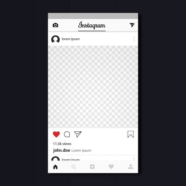Instagram Account Editable Blank Instagram Profile Template Crafts