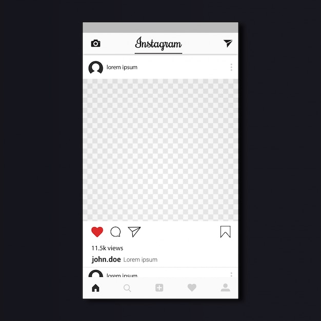 adobe xd instagram template free download