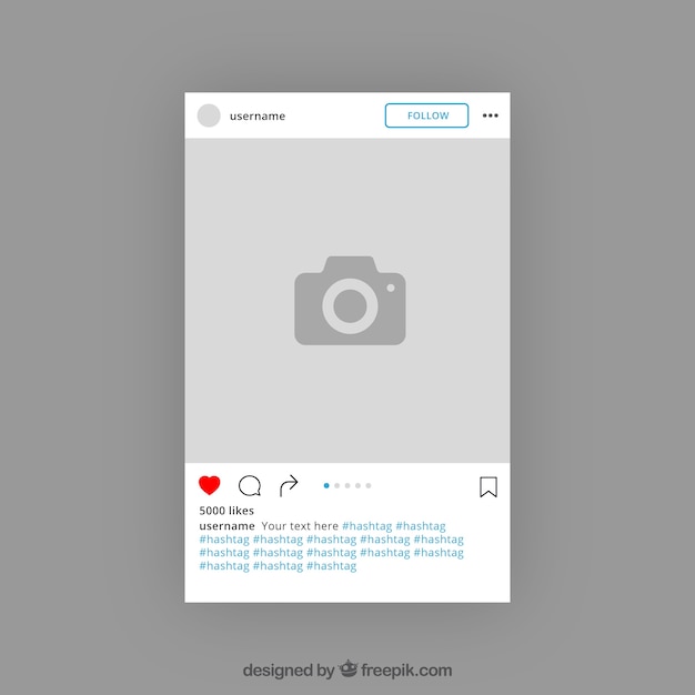 Instagram template design | Free Vector