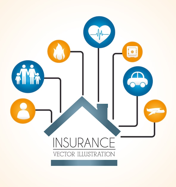 Insurance design Premium Vector