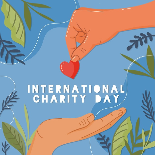 Premium Vector International day of charity event