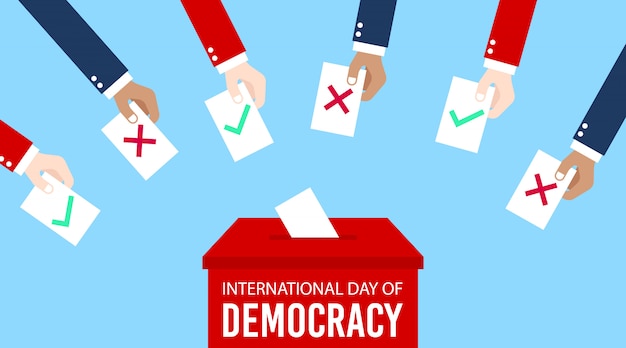 Premium Vector | International day of democracy illustration