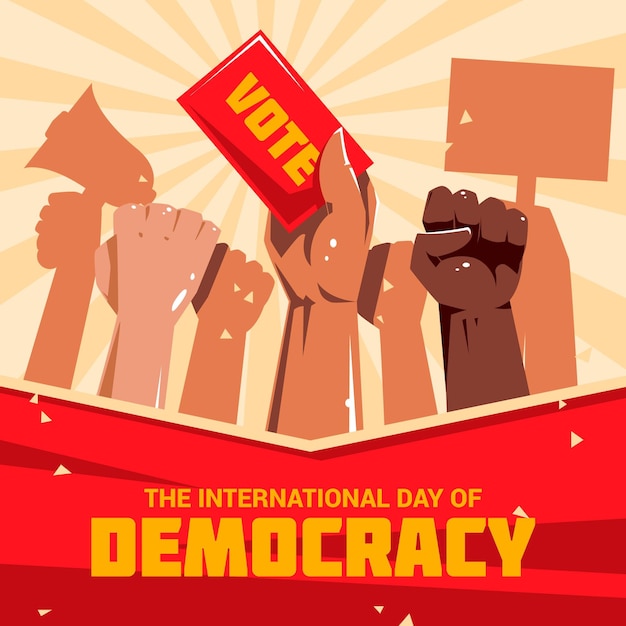 Premium Vector International day of democracy