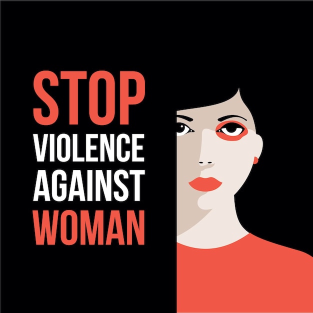 Free Vector International day for the elimination of violence against