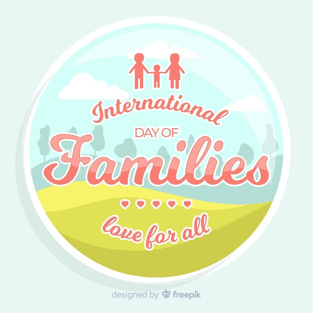 Free Vector International day of families