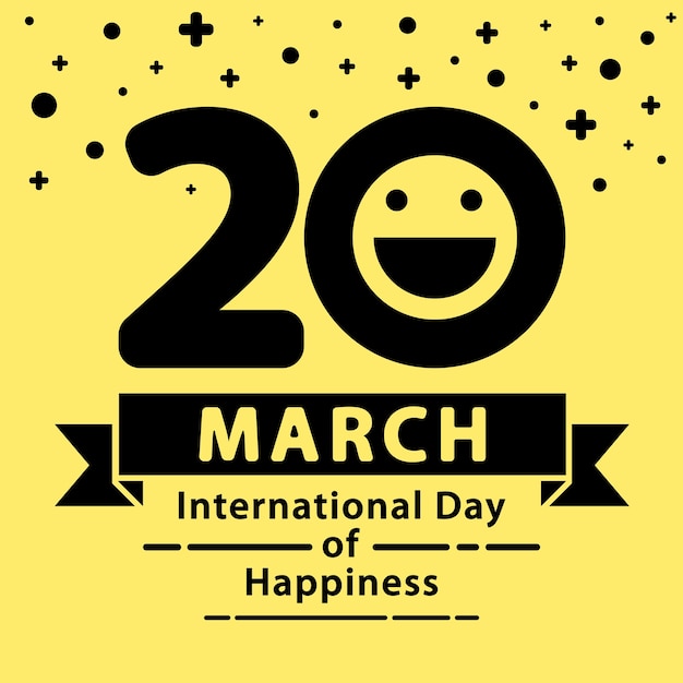 International day of happiness | Premium Vector