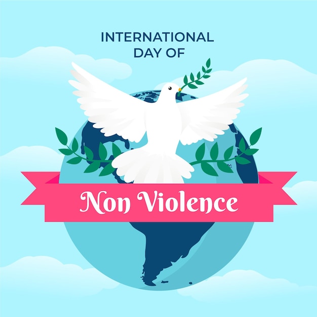 International Day Of Non Violence Event | Free Vector