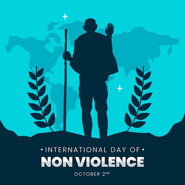 free-vector-international-day-of-non-violence-illustration