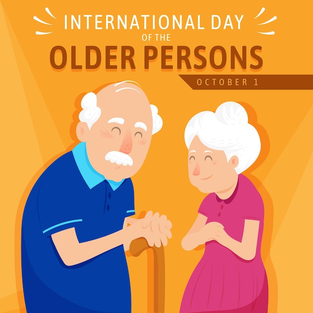 Premium Vector International day of older persons