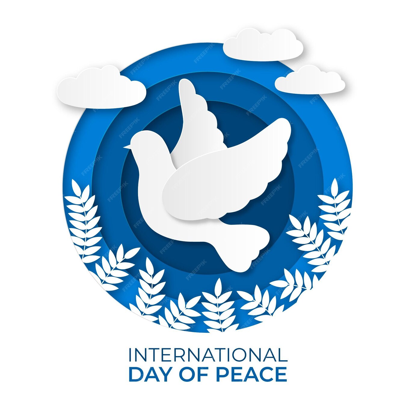 Premium Vector | International day of peace in paper style