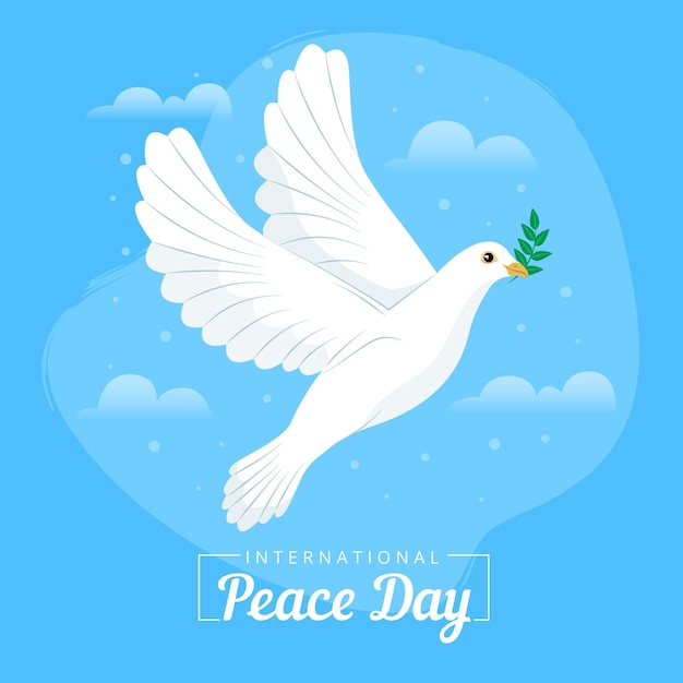 International day of peace with dove | Free Vector