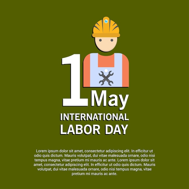 International labor day design vector