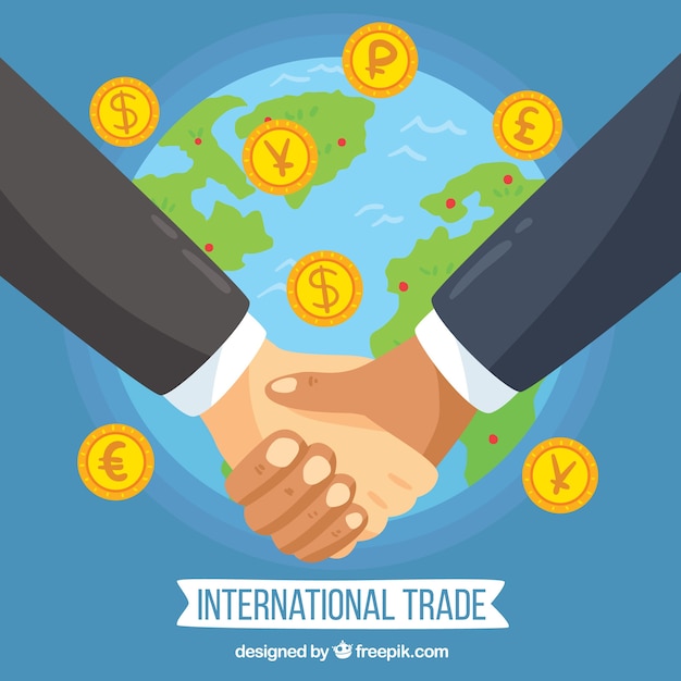 Free Vector | International trade concept with flat design