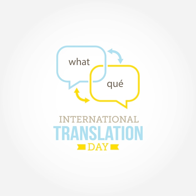 International translation day | Premium Vector