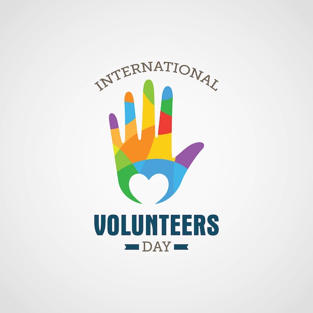 Premium Vector International volunteer day