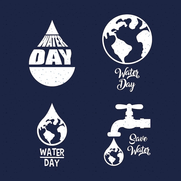 Download Free International Water Day Bundle Of Logotypes Premium Vector Use our free logo maker to create a logo and build your brand. Put your logo on business cards, promotional products, or your website for brand visibility.