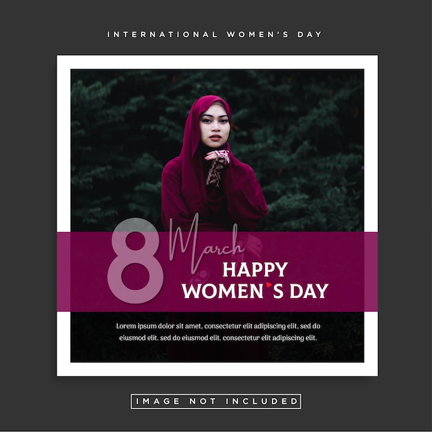 Premium Vector International Womens Day Social Media Posts Template 6013