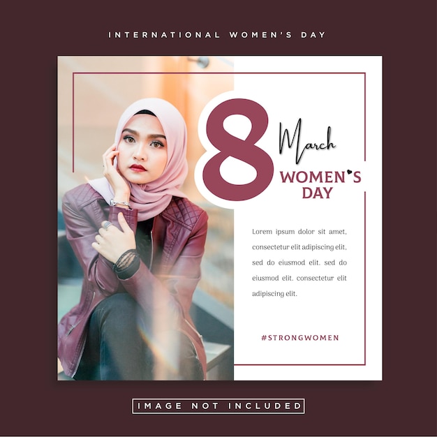 Premium Vector International Womens Day Social Media Posts Template 6139