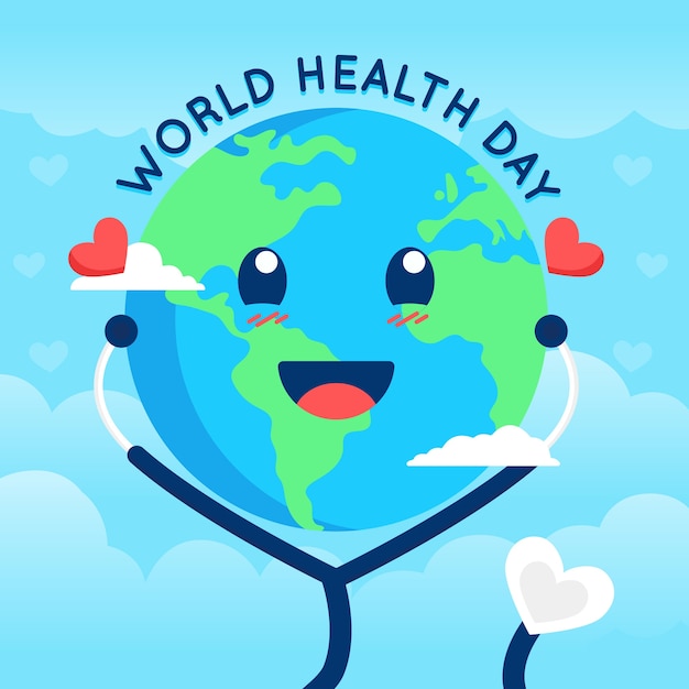 International world health day theme Free Vector