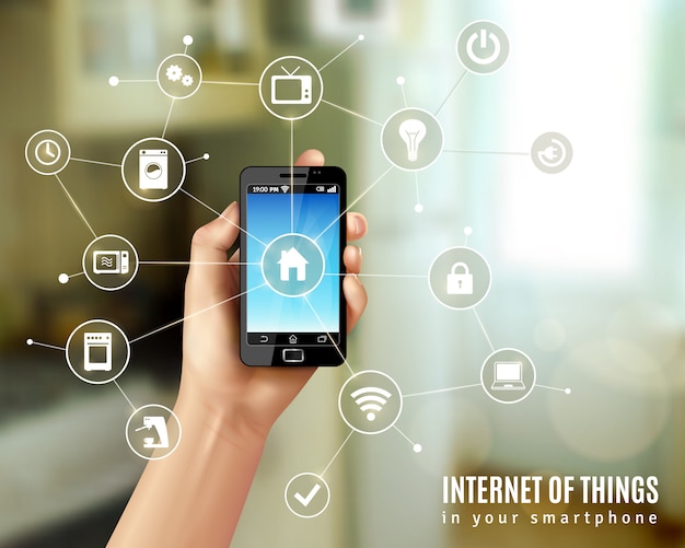 Internet of things concept Free Vector