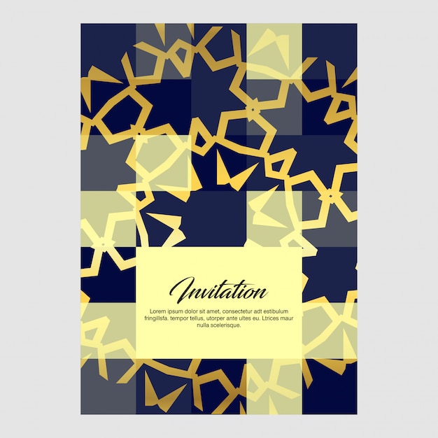 Premium Vector | Invitation card creative design