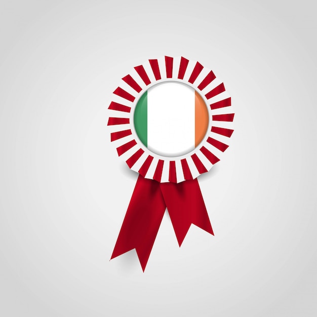 Download Ireland flag badge design vector Vector | Free Download
