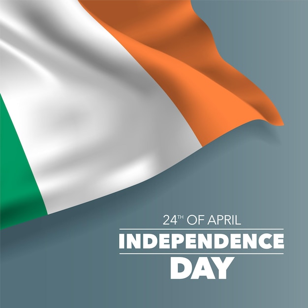 Premium Vector Ireland happy independence day banner. irish holiday