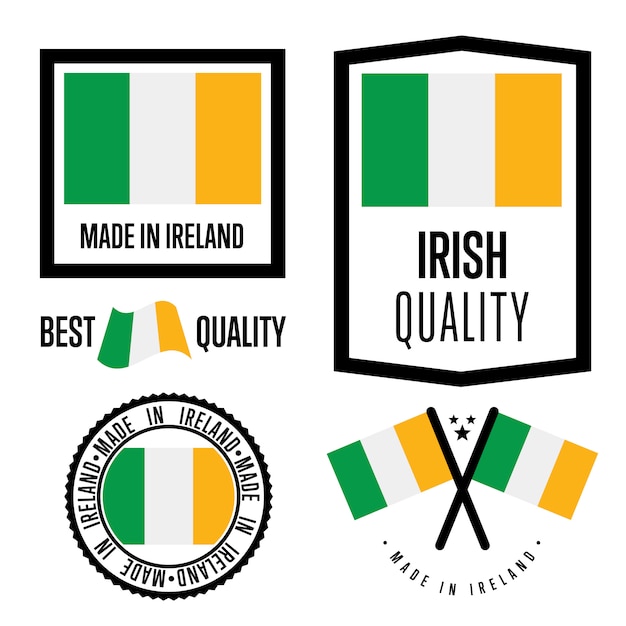 Download Free Ireland Quality Label Set Premium Vector Use our free logo maker to create a logo and build your brand. Put your logo on business cards, promotional products, or your website for brand visibility.