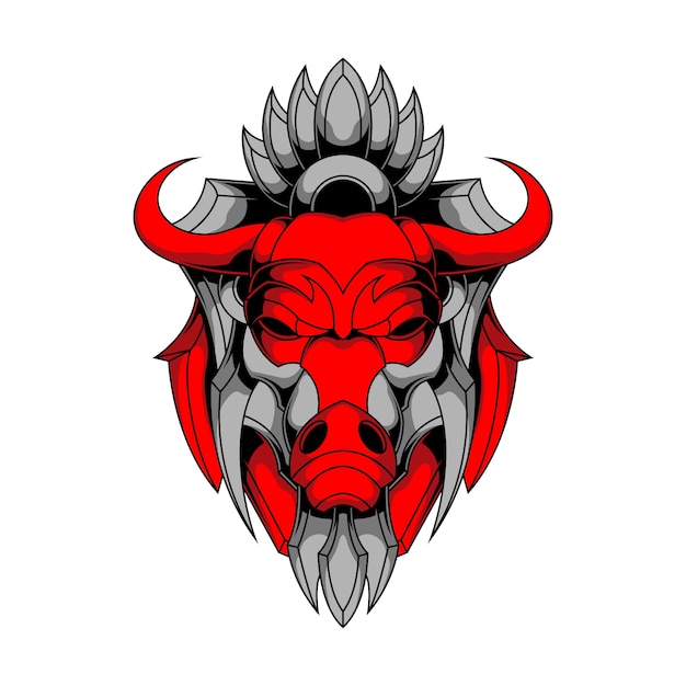 Premium Vector | Iron bull logo