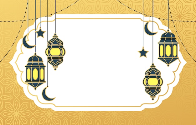 Premium Vector Islamic Arabic Lantern For Ramadan Kareem Eid Mubarak Background