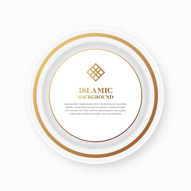 Premium Vector Islamic Arabic Luxury Golden White Background Premium Vector Islamic Arabic Luxury Golden White Background