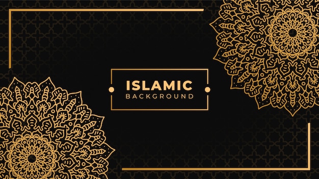 Premium Vector | Islamic background with mandala islamic ornamental design