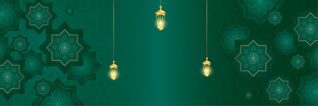 Premium Vector | Islamic banner background design for ramadan kareem
