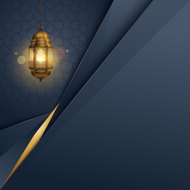 Premium Vector | Islamic banner background template