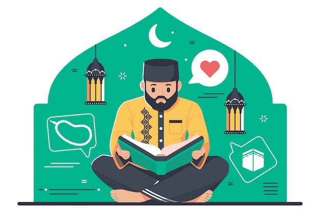 Download Free Islamic Character Reading Koran Premium Vector Use our free logo maker to create a logo and build your brand. Put your logo on business cards, promotional products, or your website for brand visibility.