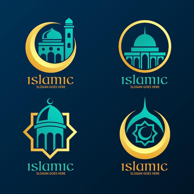 Download Free Download This Free Vector Islamic Logo Collection With Mosque Use our free logo maker to create a logo and build your brand. Put your logo on business cards, promotional products, or your website for brand visibility.