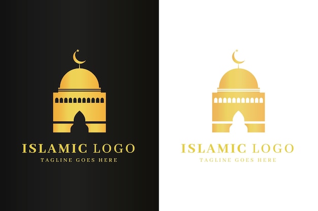 Free Vector | Islamic logo in two colors template