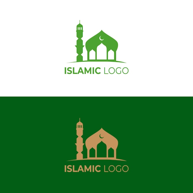 Free Vector | Islamic logo in two colors