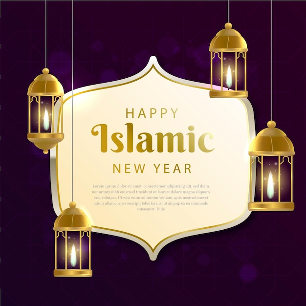 Islamic new year celebration | Free Vector