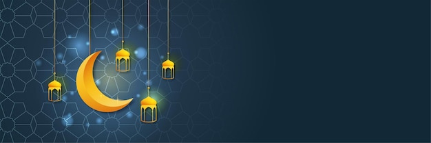 Premium Vector | Islamic ramadan kareem banner background