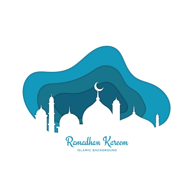 Islamic ramadhan background Premium Vector
