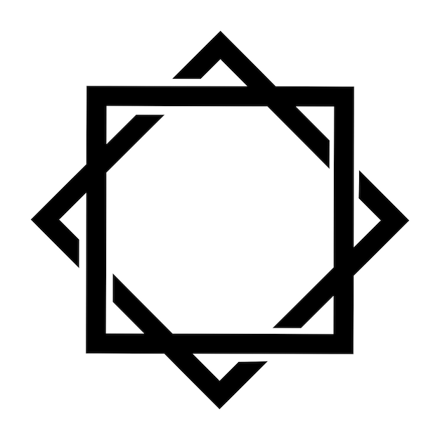 Premium Vector | Islamic symbol eight point star vector shape