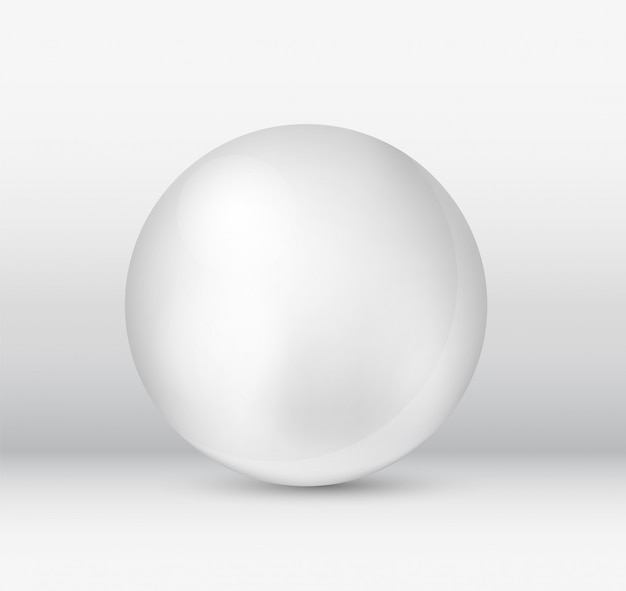 Premium Vector | Isolated ball on a white background.