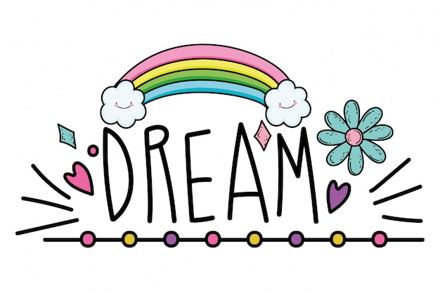 premium-vector-isolated-dream-word