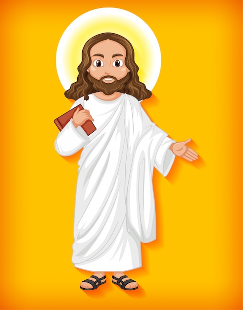 Isolated Jesus Cartoon Character Royalty Free Vector Image B15