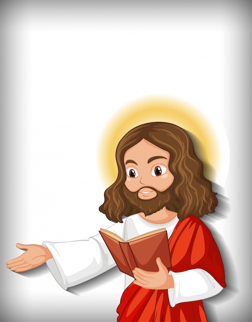 Free Vector | Isolated jesus cartoon character