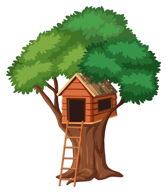 Free Vector | Isolated Tree House