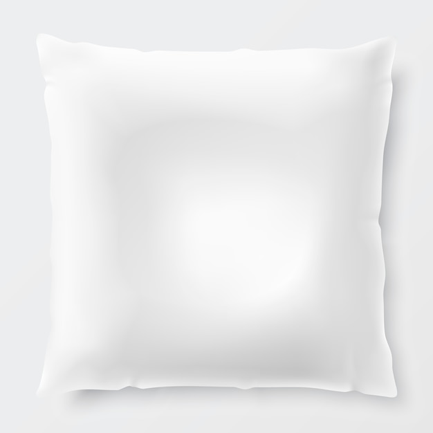 Premium Vector | Isolated white pillow with shadow